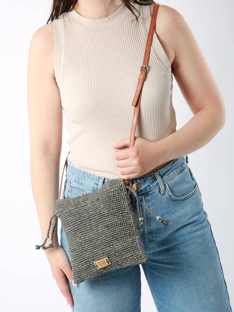 Crossbody Bag L'atelier Du Crochet Raphia Le voyage en panier Gray l'atelier du crochet AM773 other view 1