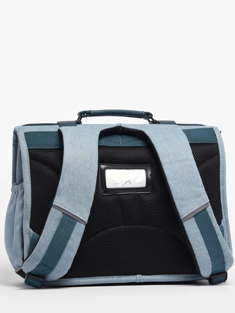 Wheeled Schoolbag 2 Compartments Cameleon Blue vintage fantasy PBVGCA35 other view 5