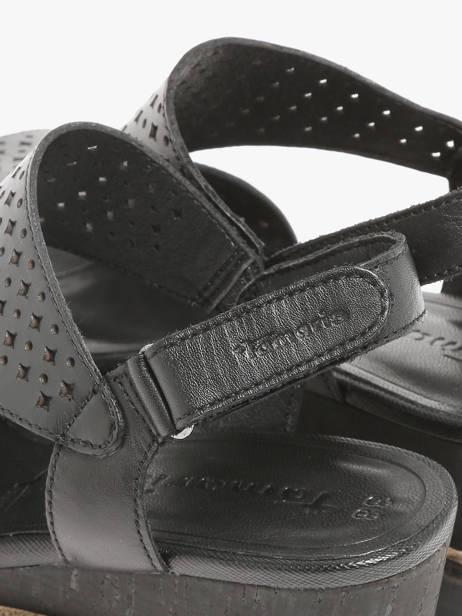 Wedge Sandals In Leather Tamaris Black women 42 other view 2