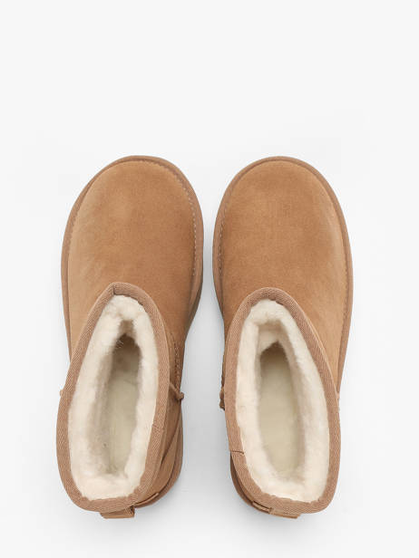 Boots Classic Mini Platform In Leather Ugg Brown women 1134991 other view 4