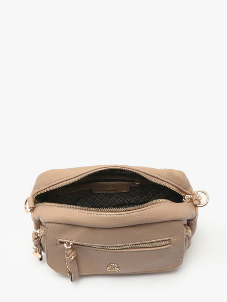 Crossbody Bag Zip Lulu castagnette Brown zip VICTOIRE other view 3
