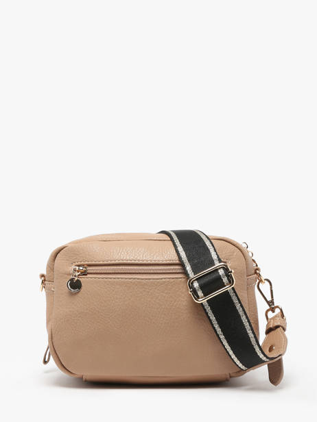 Crossbody Bag Zip Lulu castagnette Brown zip VICTOIRE other view 4