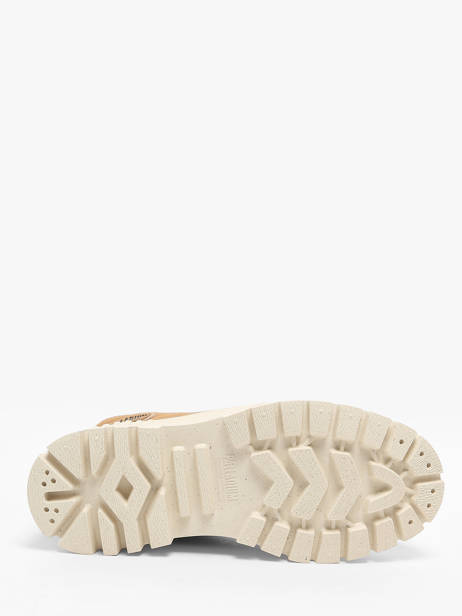 Bottines Pallashock Zip En Cuir Palladium Marron women 74353252 vue secondaire 5