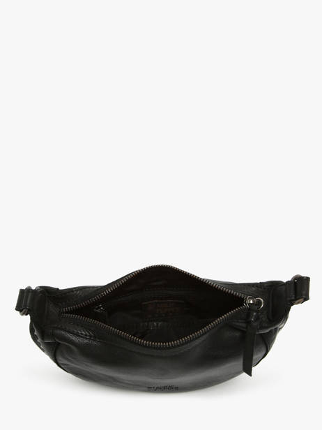 Sac Bandoulière Barcelone Cuir Basilic pepper Noir barcelone BBAC05 vue secondaire 3