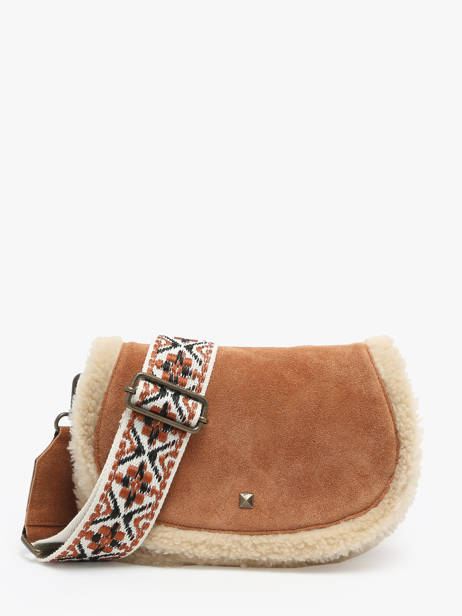 Sac BandouliÃ¨re Risia Cuir Pieces Marron risia 17152862