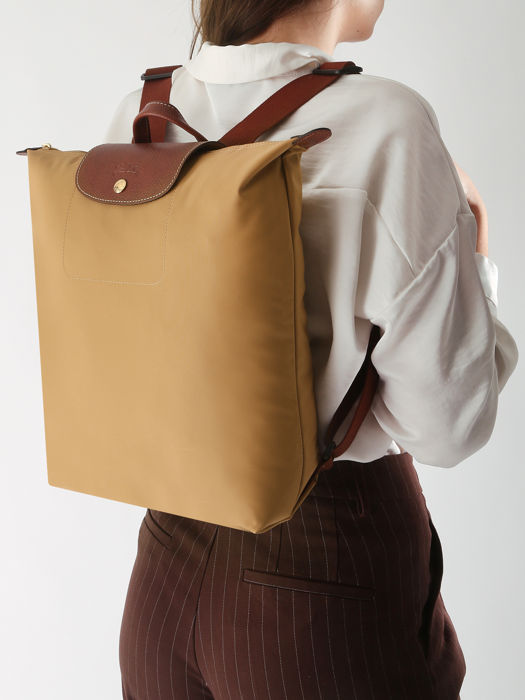 Longchamp Le pliage original Sac à dos Marron