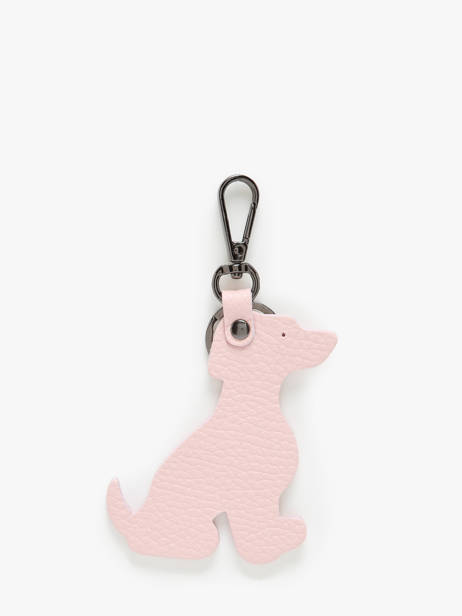 Leather Dog Keychain Milano Pink caviar CA24124