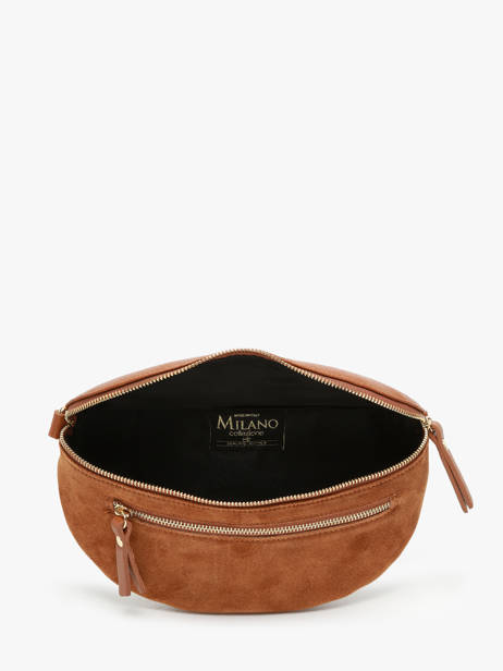 Sac Banane Milano Marron velvet caviar VC24111 vue secondaire 3