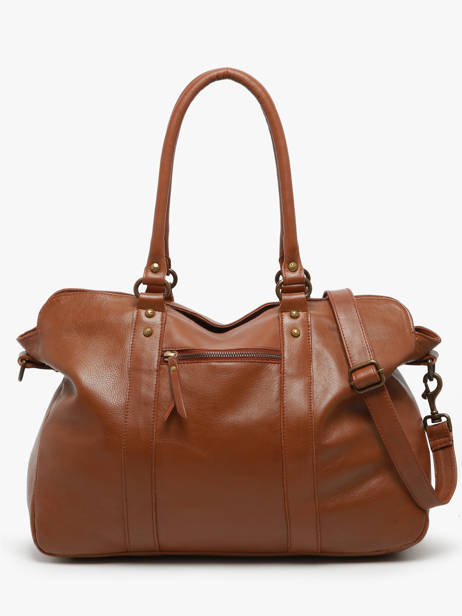 A4 Size Shoulder Bag Cow Leather Basilic pepper Brown cow BCOW78 other view 4