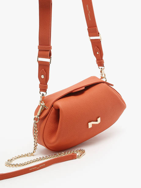 Crossbody Bag Nymphea Leather Nathan baume Orange nymphea 2 other view 2