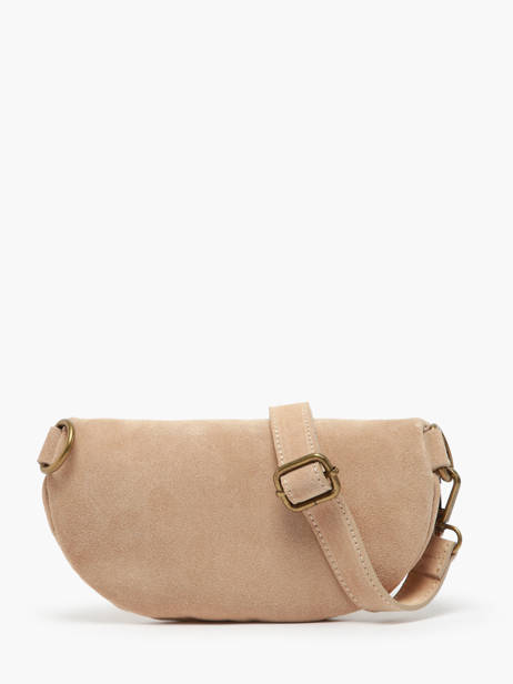 Sac Banane Milano Beige velvet VE19091 vue secondaire 4