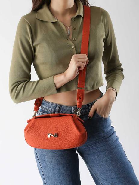Crossbody Bag Nymphea Leather Nathan baume Orange nymphea 2 other view 1