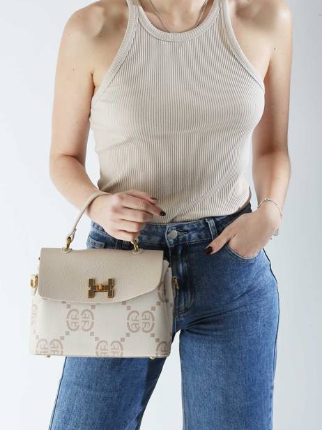 Sac Porté Main Signed Miniprix Beige signed 1 vue secondaire 1