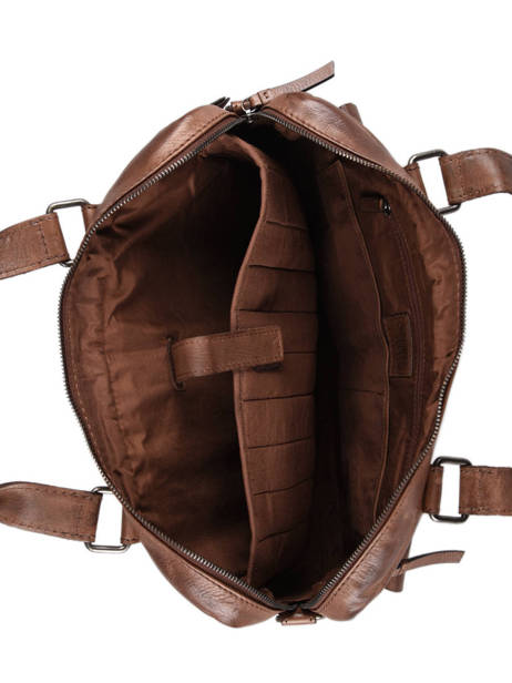 Porte Documents (main) Basilic pepper Marron traveler BTRA08 vue secondaire 3
