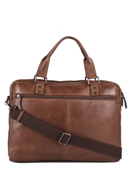 Porte Documents (main) Basilic pepper Marron traveler BTRA08 vue secondaire 4