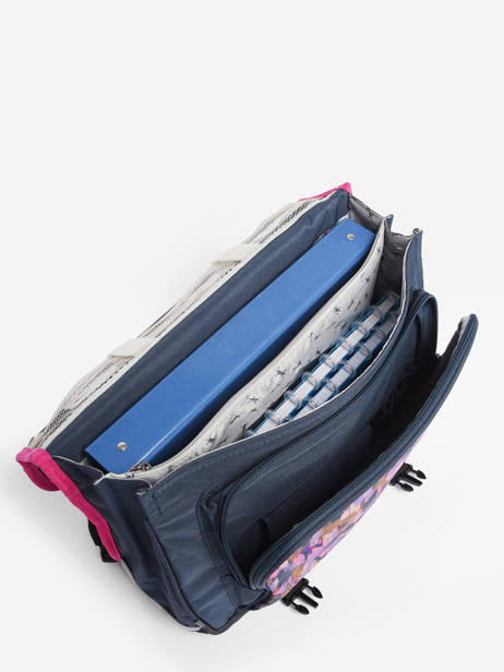 Satchel 2 Compartments Cameleon Blue actual PBBACA38 other view 4