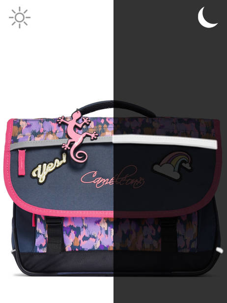 Satchel 2 Compartments Cameleon Blue actual PBBACA38 other view 7