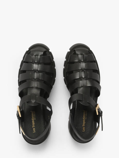 Sandals Bayla In Leather Les tropeziennes Black women BAYLA other view 3