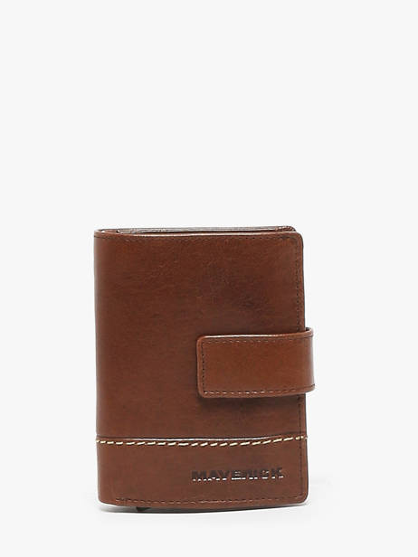 Portefeuille Porte-monnaie Cuir Maverick Marron rough gear MAVRG063