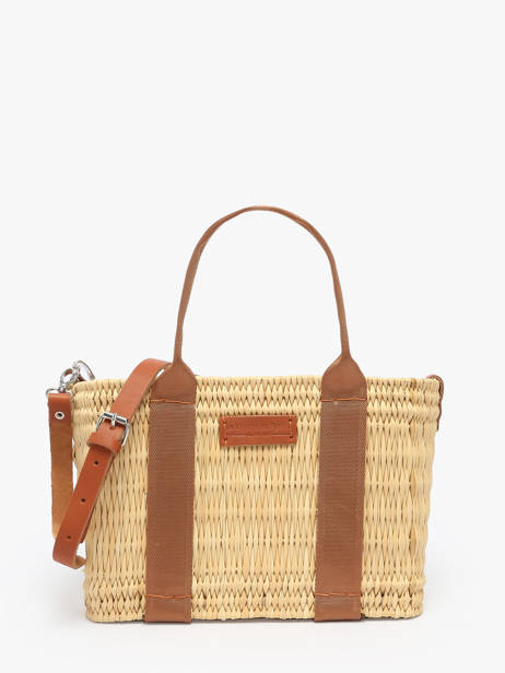 Handbag Estival Straw Le voyage en panier Beige estival PM779