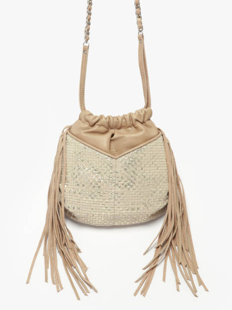Shoulder Bag Vintage Leather Mila louise Beige vintage 3812WC other view 2