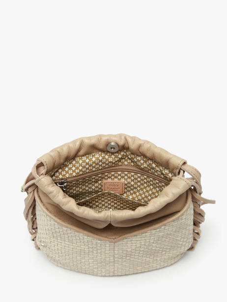 Shoulder Bag Vintage Leather Mila louise Beige vintage 3812WC other view 3
