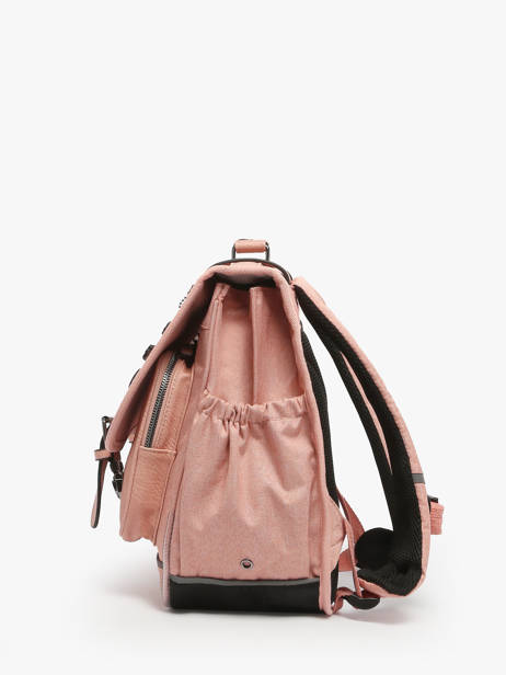 Satchel 2 Compartments Cameleon Pink vintage color CA38 other view 2