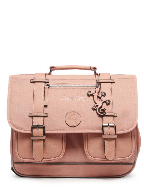 Satchel 2 Compartments Cameleon Pink vintage color CA38 other view 6