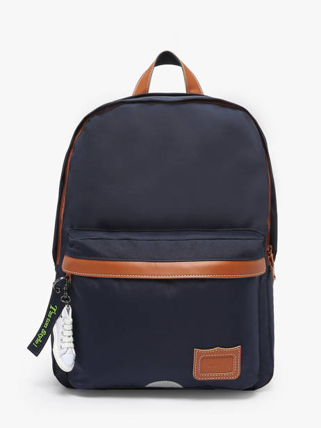 2-compartment Backpack Tann's Blue les fantaisies g - 22-63111 other view 1