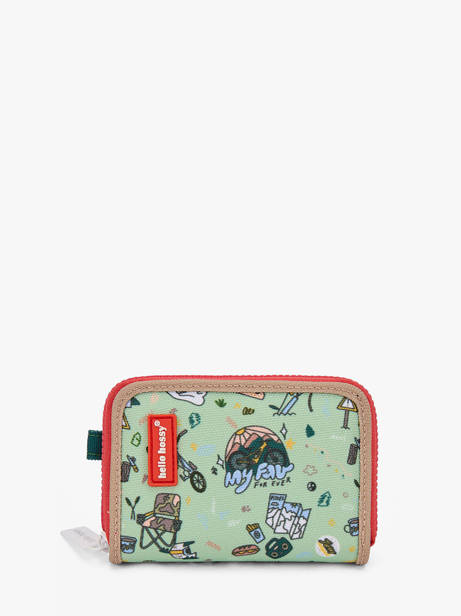 Porte-monnaie Hello hossy Vert cool kids P