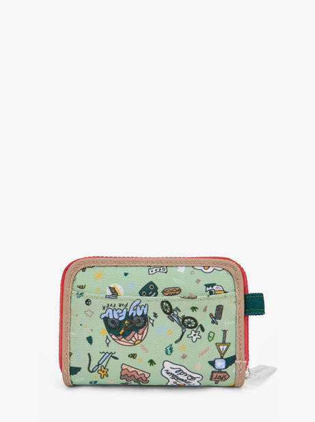 Porte-monnaie Hello hossy Vert cool kids P vue secondaire 2