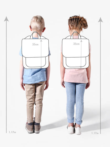 1 Compartment Backpack Trixie Blue animals 94 other view 1
