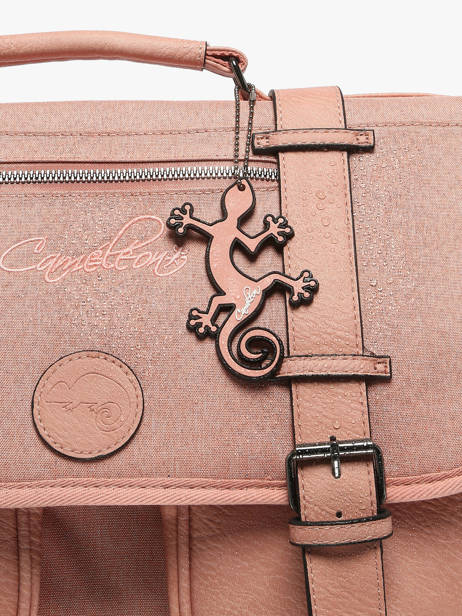 Cartable 2 Compartiments Cameleon Rose vintage color CA146Q vue secondaire 6