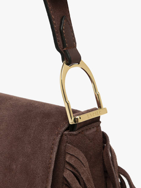 Sac Porté épaule Country Cuir Etrier Marron country ECOU145M vue secondaire 4