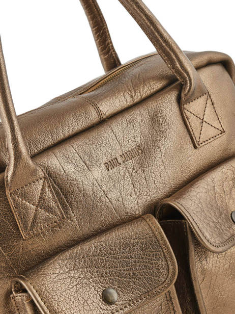 Sac Le Dandy A4 Cuir Paul marius Rose vintage S vue secondaire 1