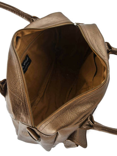 Sac Le Dandy A4 Cuir Paul marius Rose vintage S vue secondaire 4