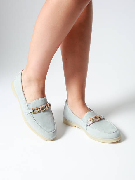Moccasins In Leather Remonte Blue women 12 other view 1