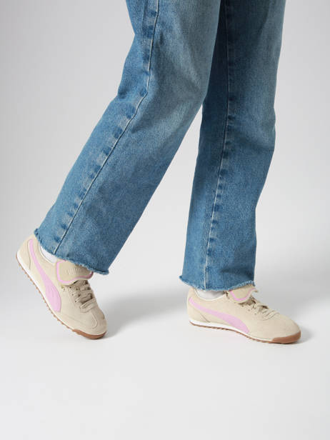 Sneakers In Leather Puma Beige women 40378001 other view 1
