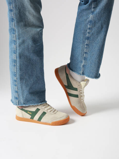 Sneakers In Leather Gola Beige women CLB538