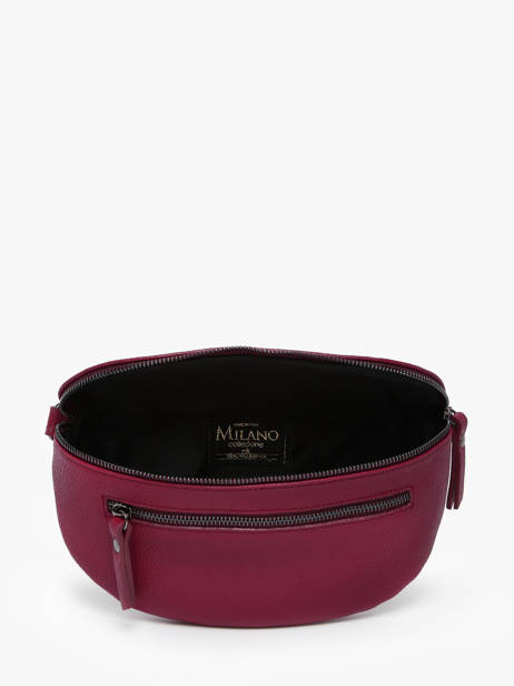 Sac Banane Caviar Cuir Milano Rouge caviar CA23111 vue secondaire 3