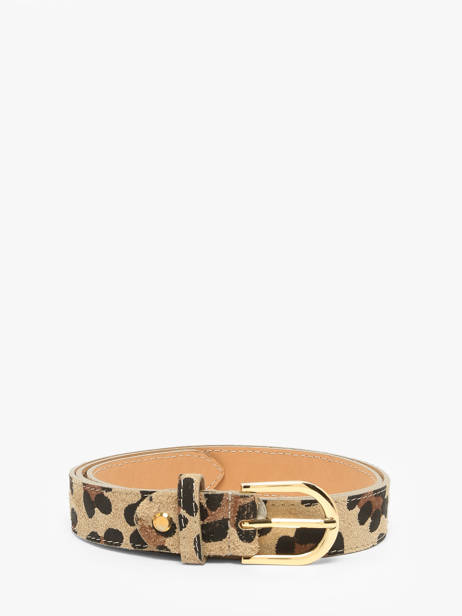 Belt Milano Beige velvet leopardo VL25067