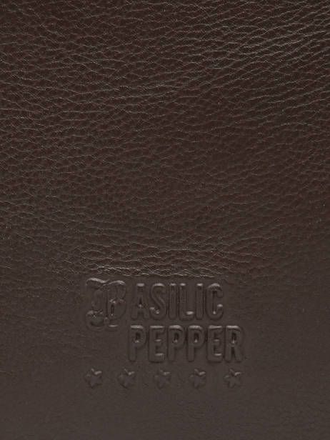 Sac Porté épaule Cow Cuir Basilic pepper Marron cow BCOW2M vue secondaire 4
