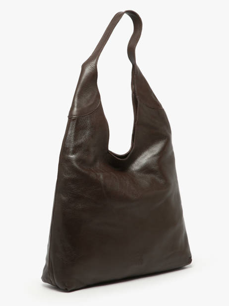 Sac Porté épaule Cow Cuir Basilic pepper Marron cow BCOW2L vue secondaire 2