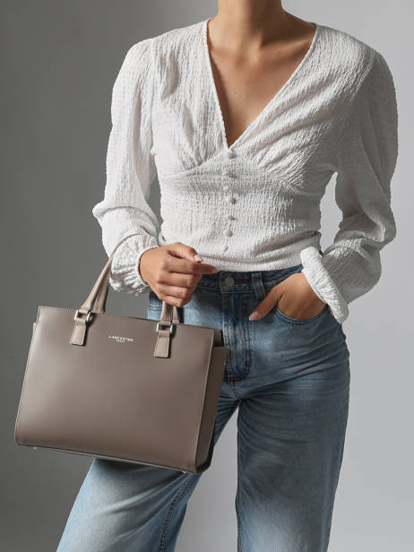 Sac Trapèze Smooth Cuir Lancaster Marron smooth 4 vue secondaire 1