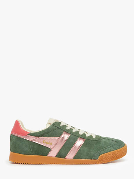 Sneakers Elan Glitz In Leather Gola Green women CLB790