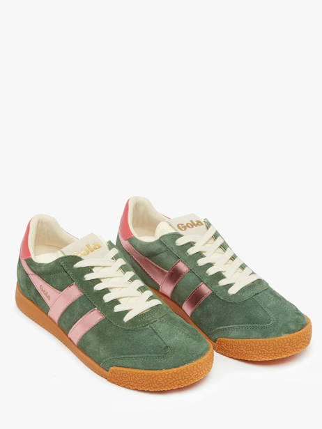 Sneakers Elan Glitz In Leather Gola Green women CLB790 other view 1