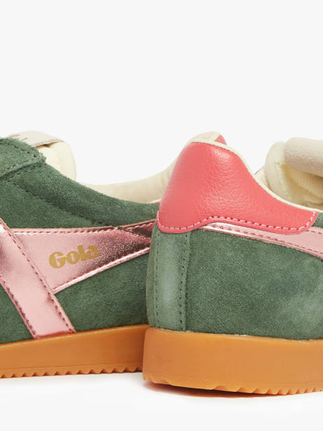 Sneakers Elan Glitz In Leather Gola Green women CLB790 other view 2