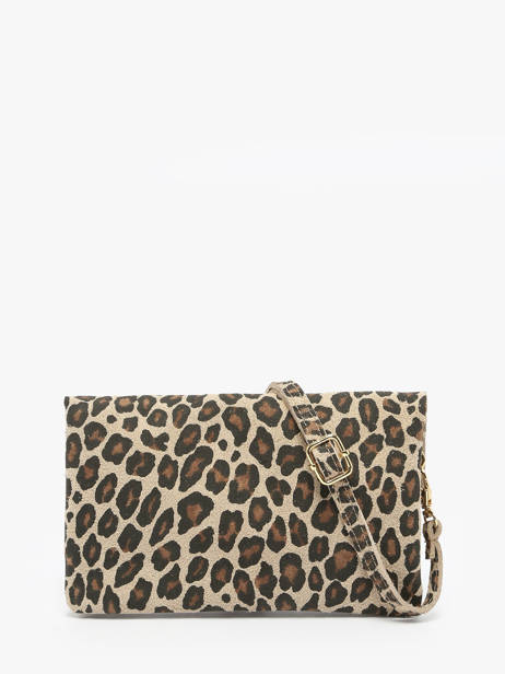 Shoulder Bag Velvet Leopardo Leather Milano Beige velvet leopardo VL23067 other view 4