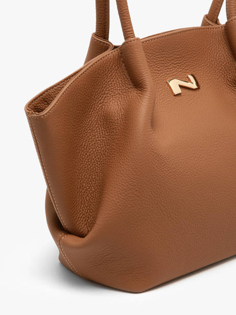 Sac Porté épaule Galatée Cuir Nathan baume Marron nymphea 3 vue secondaire 3