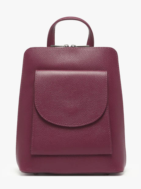 Sac à Dos Et épaule Milano Rouge caviar CA240615